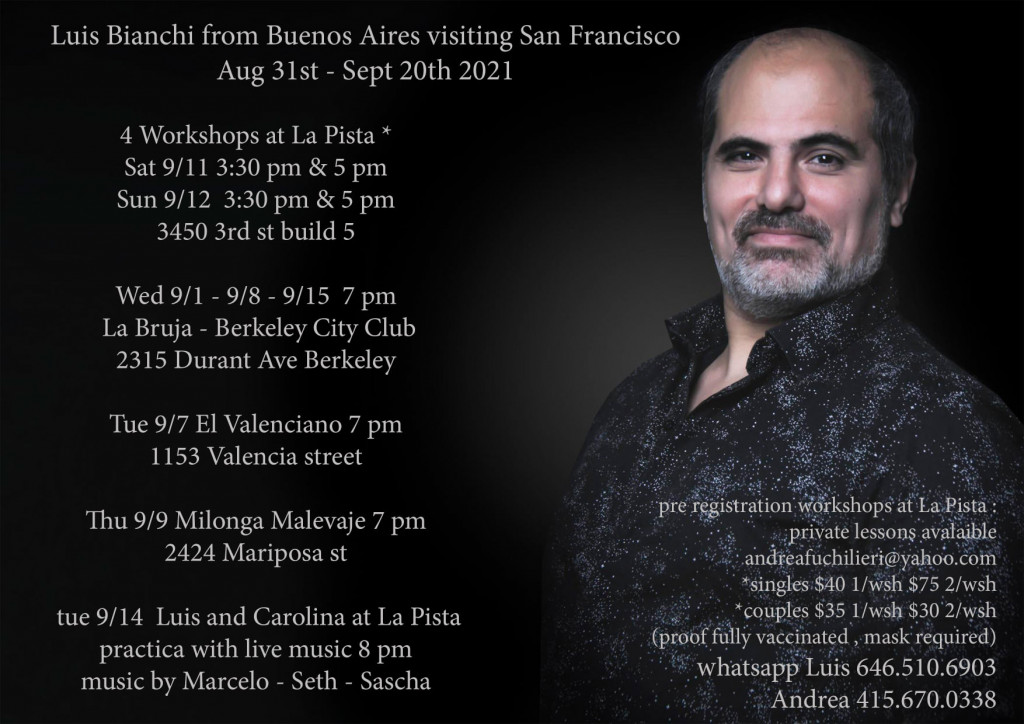 Milonga Malevaje Luis Bianchi Workshop W Dj Rene Quebec Cabeceo Me